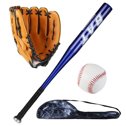 25 Inch Aluminum Baseball Bat Set - Ideal for Softball, Self Defense, and Batting Practice with Glove and Baseballs CS0025 25 Inch Aluminum Baseball Bat Set - Ideal for Softball, Self Defense, and Batting Practice with Glove and Baseballs CS0025