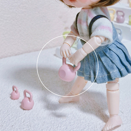 1Pcs Dollhouse Miniature Barbell Dumbbells Miniature Toy Model Fitness Mini Dumbbells Weights Lifting Equipment Accessories 1Pcs Dollhouse Miniature Barbell Dumbbells Miniature Toy Model Fitness Mini Dumbbells Weights Lifting Equipment Accessories