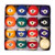 25MM / 32MM / 38MM Children Billiards Table Balls Set Resin Small Pool Cue Balls Full Set