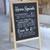 95cm wooden outdoor billboard, double-sided high-quality wood ideal for restaurants, cafes, bars, pubs, weddings