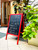 95cm wooden outdoor billboard, double-sided high-quality wood ideal for restaurants, cafes, bars, pubs, weddings