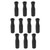 10Pcs Foosball Handle Grips Soccer Foosball Table Handles for Standard Foosball