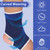 1Pair Elasticated Knee Blue Knee Pads Knee Support Brace Leg Arthritis Injury GYM Sleeve Elasticated Bandage Ankle Brace Support