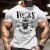 Fitness muscle wear Skeleton fashion printed T-shirt Men's casual loose street top crewneck pullover cotton summer wear Fitness muscle wear Skeleton fashion printed T-shirt Men's casual loose street top crewneck pullover cotton summer wear