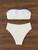 Swimwear White 2 Piece Strapless Swimsuit for Women Sexy Bandeau Backless Bikini Set Lace-up Patchwork Bathing Suit 2025 New Swimwear White 2 Piece Strapless Swimsuit for Women Sexy Bandeau Backless Bikini Set Lace-up Patchwork Bathing Suit 2025 New