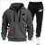 Slow jogging stylish quality sports outfit. Spring/Autumn 2025 new style outdoor fitness fashionable men's pullover + jogging pa Slow jogging stylish quality sports outfit. Spring/Autumn 2025 new style outdoor fitness fashionable men's pullover + jogging pa