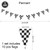 Hanging Flag Black and White Checkered Racing Pennant Banner for Nascar Theme Race Car Birthday Formula 1 Party Decoration Favor Hanging Flag Black and White Checkered Racing Pennant Banner for Nascar Theme Race Car Birthday Formula 1 Party Decoration Favor