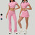 New Women's Sports Solid Pattern 3 PCS Yoga & Tennis Workout Sets Short Sleeve V Waist Skirt Leggings & Golf Outfits New Women's Sports Solid Pattern 3 PCS Yoga & Tennis Workout Sets Short Sleeve V Waist Skirt Leggings & Golf Outfits