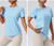 Yoga Classic T-shirt Women's Fitness Yoga Clothing Short Sleeve Round Neck Sports T-shirt Yoga Classic T-shirt Women's Fitness Yoga Clothing Short Sleeve Round Neck Sports T-shirt