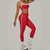 Yoga Suit Sports Fitness High Waist Peach Hip Tight Removable Padding Sports Bra Outfit Running Workout Clothes Gym Leggings Set Yoga Suit Sports Fitness High Waist Peach Hip Tight Removable Padding Sports Bra Outfit Running Workout Clothes Gym Leggings Set