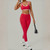 Yoga Suit Sports Fitness High Waist Peach Hip Tight Removable Padding Sports Bra Outfit Running Workout Clothes Gym Leggings Set Yoga Suit Sports Fitness High Waist Peach Hip Tight Removable Padding Sports Bra Outfit Running Workout Clothes Gym Leggings Set