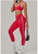 Yoga Suit Sports Fitness High Waist Peach Hip Tight Removable Padding Sports Bra Outfit Running Workout Clothes Gym Leggings Set Yoga Suit Sports Fitness High Waist Peach Hip Tight Removable Padding Sports Bra Outfit Running Workout Clothes Gym Leggings Set