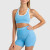 Seamless Yoga Sets Sports Fitness Peach Hip-lifting Shorts Beauty Back Short-Sleeved Suits Workout Gym Leggings Set for Women Seamless Yoga Sets Sports Fitness Peach Hip-lifting Shorts Beauty Back Short-Sleeved Suits Workout Gym Leggings Set for Women