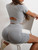 Seamless Yoga Sets Sports Fitness Peach Hip-lifting Shorts Beauty Back Short-Sleeved Suits Workout Gym Leggings Set for Women Seamless Yoga Sets Sports Fitness Peach Hip-lifting Shorts Beauty Back Short-Sleeved Suits Workout Gym Leggings Set for Women