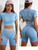 Seamless Yoga Sets Sports Fitness Peach Hip-lifting Shorts Beauty Back Short-Sleeved Suits Workout Gym Leggings Set for Women Seamless Yoga Sets Sports Fitness Peach Hip-lifting Shorts Beauty Back Short-Sleeved Suits Workout Gym Leggings Set for Women