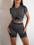 Seamless Yoga Sets Sports Fitness Peach Hip-lifting Shorts Beauty Back Short-Sleeved Suits Workout Gym Leggings Set for Women Seamless Yoga Sets Sports Fitness Peach Hip-lifting Shorts Beauty Back Short-Sleeved Suits Workout Gym Leggings Set for Women