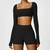 Yoga Suit 2 Pieces Sportswear Sports Set Women Tracksuits Gym Clothes Sport Bra Fitness Long Sleeve Top Workout Legging Yoga Set Yoga Suit 2 Pieces Sportswear Sports Set Women Tracksuits Gym Clothes Sport Bra Fitness Long Sleeve Top Workout Legging Yoga Set