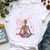 Yoga Tree Growing From A Lady Print Tshirt Girls White Funny Casual T Shirt Femme Buddha Chakra Meditation T-Shirt Women Tops Yoga Tree Growing From A Lady Print Tshirt Girls White Funny Casual T Shirt Femme Buddha Chakra Meditation T-Shirt Women Tops