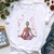 Yoga Tree Growing From A Lady Print Tshirt Girls White Funny Casual T Shirt Femme Buddha Chakra Meditation T-Shirt Women Tops Yoga Tree Growing From A Lady Print Tshirt Girls White Funny Casual T Shirt Femme Buddha Chakra Meditation T-Shirt Women Tops