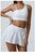 Yoga Set 2 Pieces Women Workout Sport Suits Gym High Wais Shorts Skirt Fitness T-Shirt Female Sportswear One Shoulder Yoga Vest Yoga Set 2 Pieces Women Workout Sport Suits Gym High Wais Shorts Skirt Fitness T-Shirt Female Sportswear One Shoulder Yoga Vest