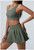 Yoga Set 2 Pieces Women Workout Sport Suits Gym High Wais Shorts Skirt Fitness T-Shirt Female Sportswear One Shoulder Yoga Vest Yoga Set 2 Pieces Women Workout Sport Suits Gym High Wais Shorts Skirt Fitness T-Shirt Female Sportswear One Shoulder Yoga Vest