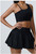 Yoga Set 2 Pieces Women Workout Sport Suits Gym High Wais Shorts Skirt Fitness T-Shirt Female Sportswear One Shoulder Yoga Vest Yoga Set 2 Pieces Women Workout Sport Suits Gym High Wais Shorts Skirt Fitness T-Shirt Female Sportswear One Shoulder Yoga Vest
