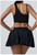 Yoga Set 2 Pieces Women Workout Sport Suits Gym High Wais Shorts Skirt Fitness T-Shirt Female Sportswear One Shoulder Yoga Vest Yoga Set 2 Pieces Women Workout Sport Suits Gym High Wais Shorts Skirt Fitness T-Shirt Female Sportswear One Shoulder Yoga Vest
