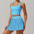 Yoga Sets Workout Sets for Women 2 Pieces Gym Suits Long Sleeved Outfits Zipper Fitness Jacket Running Short Skirt Sportswear Yoga Sets Workout Sets for Women 2 Pieces Gym Suits Long Sleeved Outfits Zipper Fitness Jacket Running Short Skirt Sportswear