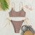 Sexy Ribbed Bikini for Women, Push Up Swimwear, Female Bikinis Set, Beachwear with Straps, Brazilian Bathing Suits, Swimsuits Sexy Ribbed Bikini for Women, Push Up Swimwear, Female Bikinis Set, Beachwear with Straps, Brazilian Bathing Suits, Swimsuits