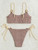 Sexy Ribbed Bikini for Women, Push Up Swimwear, Female Bikinis Set, Beachwear with Straps, Brazilian Bathing Suits, Swimsuits Sexy Ribbed Bikini for Women, Push Up Swimwear, Female Bikinis Set, Beachwear with Straps, Brazilian Bathing Suits, Swimsuits