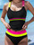 Women Sexy High Waist Bikini Set Triangle Top Tummy Control Bottom Backless Conservative Tankini Swimsuit Colorblock Two-Piece Women Sexy High Waist Bikini Set Triangle Top Tummy Control Bottom Backless Conservative Tankini Swimsuit Colorblock Two-Piece