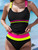 Women Sexy High Waist Bikini Set Triangle Top Tummy Control Bottom Backless Conservative Tankini Swimsuit Colorblock Two-Piece Women Sexy High Waist Bikini Set Triangle Top Tummy Control Bottom Backless Conservative Tankini Swimsuit Colorblock Two-Piece