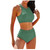 Bikinis 2024 Women High Waist Swimsuit Solid Neck Swimwear Female Sports Vest Bathers Bathing Swimming Suit Summer Beachwear Bikinis 2024 Women High Waist Swimsuit Solid Neck Swimwear Female Sports Vest Bathers Bathing Swimming Suit Summer Beachwear