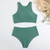 Bikinis 2024 Women High Waist Swimsuit Solid Neck Swimwear Female Sports Vest Bathers Bathing Swimming Suit Summer Beachwear Bikinis 2024 Women High Waist Swimsuit Solid Neck Swimwear Female Sports Vest Bathers Bathing Swimming Suit Summer Beachwear