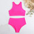 Bikinis 2024 Women High Waist Swimsuit Solid Neck Swimwear Female Sports Vest Bathers Bathing Swimming Suit Summer Beachwear Bikinis 2024 Women High Waist Swimsuit Solid Neck Swimwear Female Sports Vest Bathers Bathing Swimming Suit Summer Beachwear