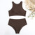 Bikinis 2024 Women High Waist Swimsuit Solid Neck Swimwear Female Sports Vest Bathers Bathing Swimming Suit Summer Beachwear Bikinis 2024 Women High Waist Swimsuit Solid Neck Swimwear Female Sports Vest Bathers Bathing Swimming Suit Summer Beachwear