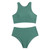 Bikinis 2024 Women High Waist Swimsuit Solid Neck Swimwear Female Sports Vest Bathers Bathing Swimming Suit Summer Beachwear Bikinis 2024 Women High Waist Swimsuit Solid Neck Swimwear Female Sports Vest Bathers Bathing Swimming Suit Summer Beachwear