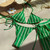Fashionable And Sexy Striped three-piece Swimsuit Bikini Fashionable And Sexy Striped three-piece Swimsuit Bikini