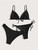 Black Bikini Extreme Swimsuit Triangle Sexy String Swimwear 3Piece Bikinis Set Women Bathing Suit Beach Tangas Biquinis Feminino Black Bikini Extreme Swimsuit Triangle Sexy String Swimwear 3Piece Bikinis Set Women Bathing Suit Beach Tangas Biquinis Feminino