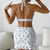 Sexy Low Cut Bikini Set+Ruffles Skirt Cover-Up Women 3 Pieces Swimsuit Halter Bandage Monokini Backless Swimwear Bathing Suits Sexy Low Cut Bikini Set+Ruffles Skirt Cover-Up Women 3 Pieces Swimsuit Halter Bandage Monokini Backless Swimwear Bathing Suits