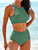 Bikinis 2025 Women High Waist Swimsuit Solid Neck Swimwear Female Sports Vest Bathers Bathing Swimming Suit Summer Beachwear Bikinis 2025 Women High Waist Swimsuit Solid Neck Swimwear Female Sports Vest Bathers Bathing Swimming Suit Summer Beachwear