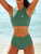 Bikinis 2025 Women High Waist Swimsuit Solid Neck Swimwear Female Sports Vest Bathers Bathing Swimming Suit Summer Beachwear Bikinis 2025 Women High Waist Swimsuit Solid Neck Swimwear Female Sports Vest Bathers Bathing Swimming Suit Summer Beachwear