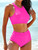 Bikinis 2025 Women High Waist Swimsuit Solid Neck Swimwear Female Sports Vest Bathers Bathing Swimming Suit Summer Beachwear Bikinis 2025 Women High Waist Swimsuit Solid Neck Swimwear Female Sports Vest Bathers Bathing Swimming Suit Summer Beachwear