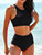 Bikinis 2025 Women High Waist Swimsuit Solid Neck Swimwear Female Sports Vest Bathers Bathing Swimming Suit Summer Beachwear Bikinis 2025 Women High Waist Swimsuit Solid Neck Swimwear Female Sports Vest Bathers Bathing Swimming Suit Summer Beachwear