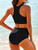 Bikinis 2025 Women High Waist Swimsuit Solid Neck Swimwear Female Sports Vest Bathers Bathing Swimming Suit Summer Beachwear Bikinis 2025 Women High Waist Swimsuit Solid Neck Swimwear Female Sports Vest Bathers Bathing Swimming Suit Summer Beachwear