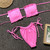 Sexy Bikini 2025 Pleated Bandeau Swimsuit Female Swimwear Women Mini Thong Bikini Set Bather Swimming Beachwear for Bathing Suit Sexy Bikini 2025 Pleated Bandeau Swimsuit Female Swimwear Women Mini Thong Bikini Set Bather Swimming Beachwear for Bathing Suit