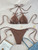 Bikini design split halterneck set summer swimsuit is comfortable for surfing holidays Bikini design split halterneck set summer swimsuit is comfortable for surfing holidays