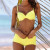 Bikini Swimsuit Sexy Bikin Women's New Solid Color Swimsuit Two Piece Set Summer Fashion Bikini Swimsuit Sexy Bikin Women's New Solid Color Swimsuit Two Piece Set Summer Fashion