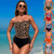 Bikinis 2025 Women 2pcs Bikini Set Floral Print Crop Top with Briefs Summer Beach Wear Swim Outfits  Swimming Bathing Suits Bikinis 2025 Women 2pcs Bikini Set Floral Print Crop Top with Briefs Summer Beach Wear Swim Outfits  Swimming Bathing Suits