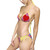 Heart Print Women's Bikini Swimsuit for Summer Fun